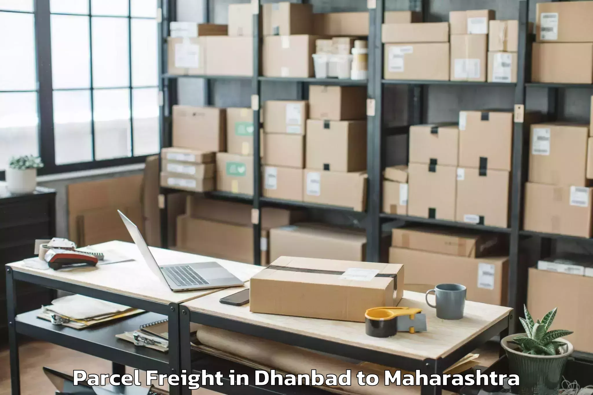 Easy Dhanbad to Jath Parcel Freight Booking